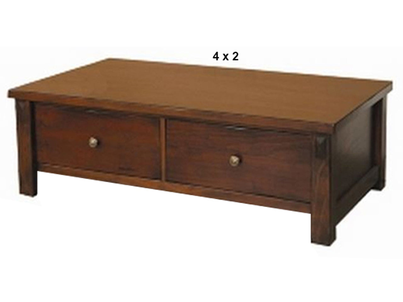 FABULOS (AUSSIE MADE) 2 DRAWER COFFEE TABLE COLLECTION - ASSORTED STAINED COLOURS - STARTING FROM $799