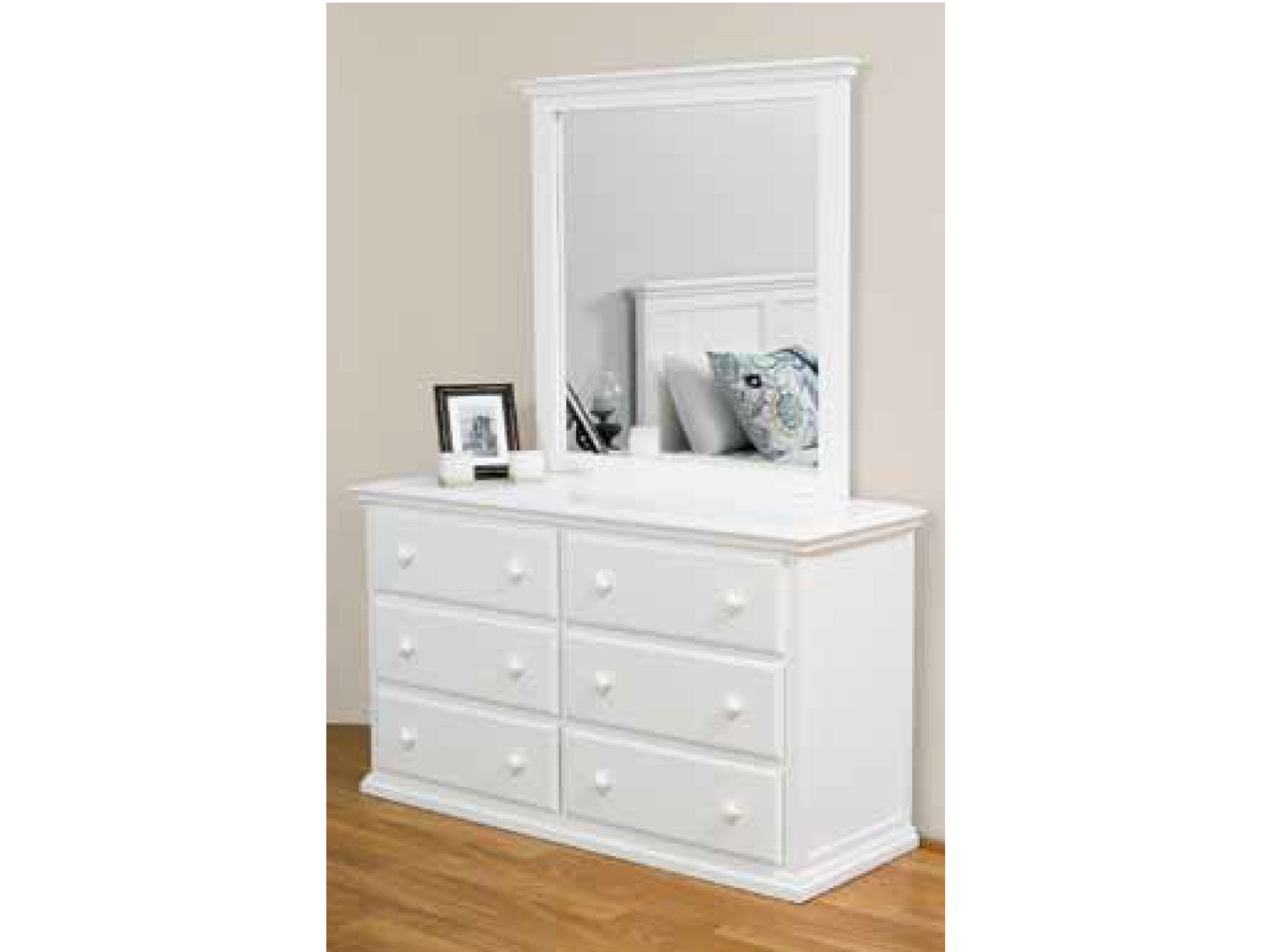 DOUBLE OR QUEEN ANNISTON 6 PIECE (THE LOT) BEDROOM SUITE - ARCTIC
