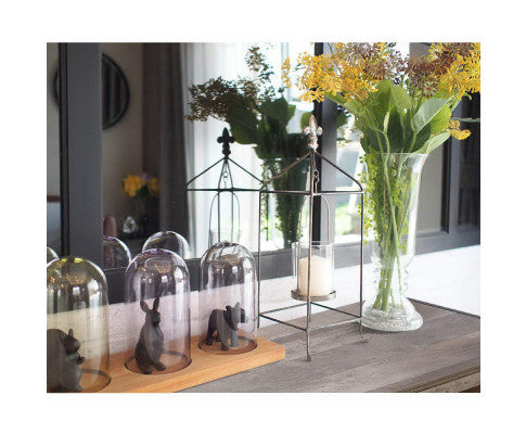 KELLAN 2 DRAWER CONSOLE TABLE - DARK WOOD & BLACK