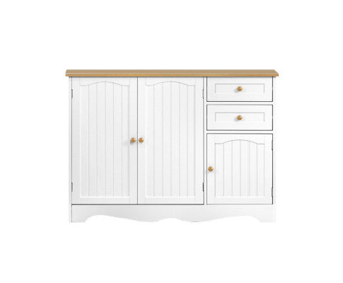ARABELLA  2 DRAWER/ 3 DOOR SIDEBOARD - 780(H) x 1100(W) x 400(D) - WHITE