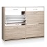 BART 2 TIER SHOE CABINET - TWO TONED FINISH