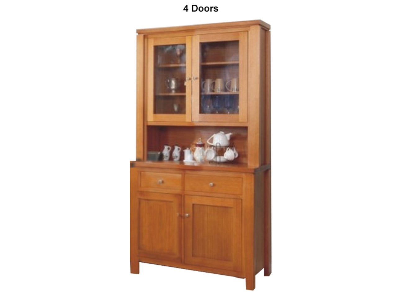 FAIRHOLM  (AUSSIE MADE) BUFFET AND HUTCH COLLECTION - TASSIE OAK COMBINATION - ASSORTED STAINED COLOURS - STARTING FROM $2999