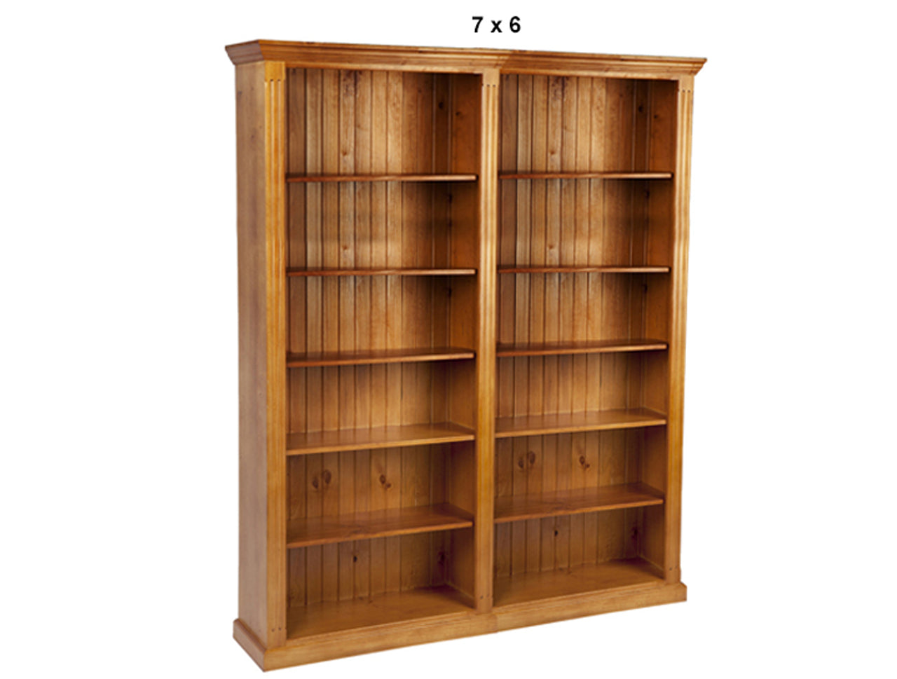 FEDERATION (AUSSIE MADE) BOOKCASE WITH TWIN LINES COLLECTION - ASSORTED STAINED COLOURS - STARTING FROM $1399
