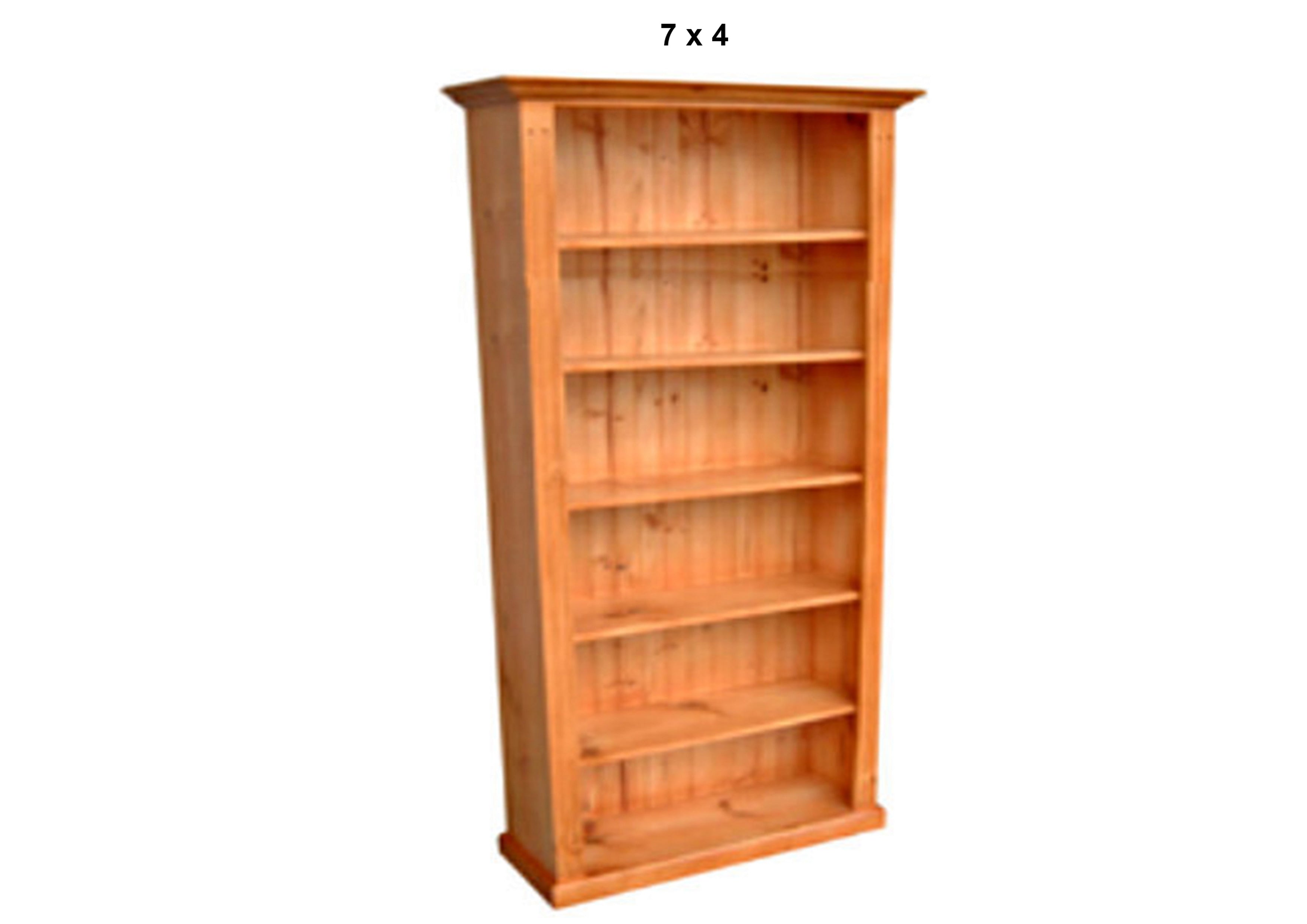 FEDERATION DELUXE (AUSSIE MADE) HIGHLINE BOOKCASE WITH TWIN GROOVED 70MM FACINGS COLLECTION - ASSORTED STAINED COLOURS - STARTING FROM $799