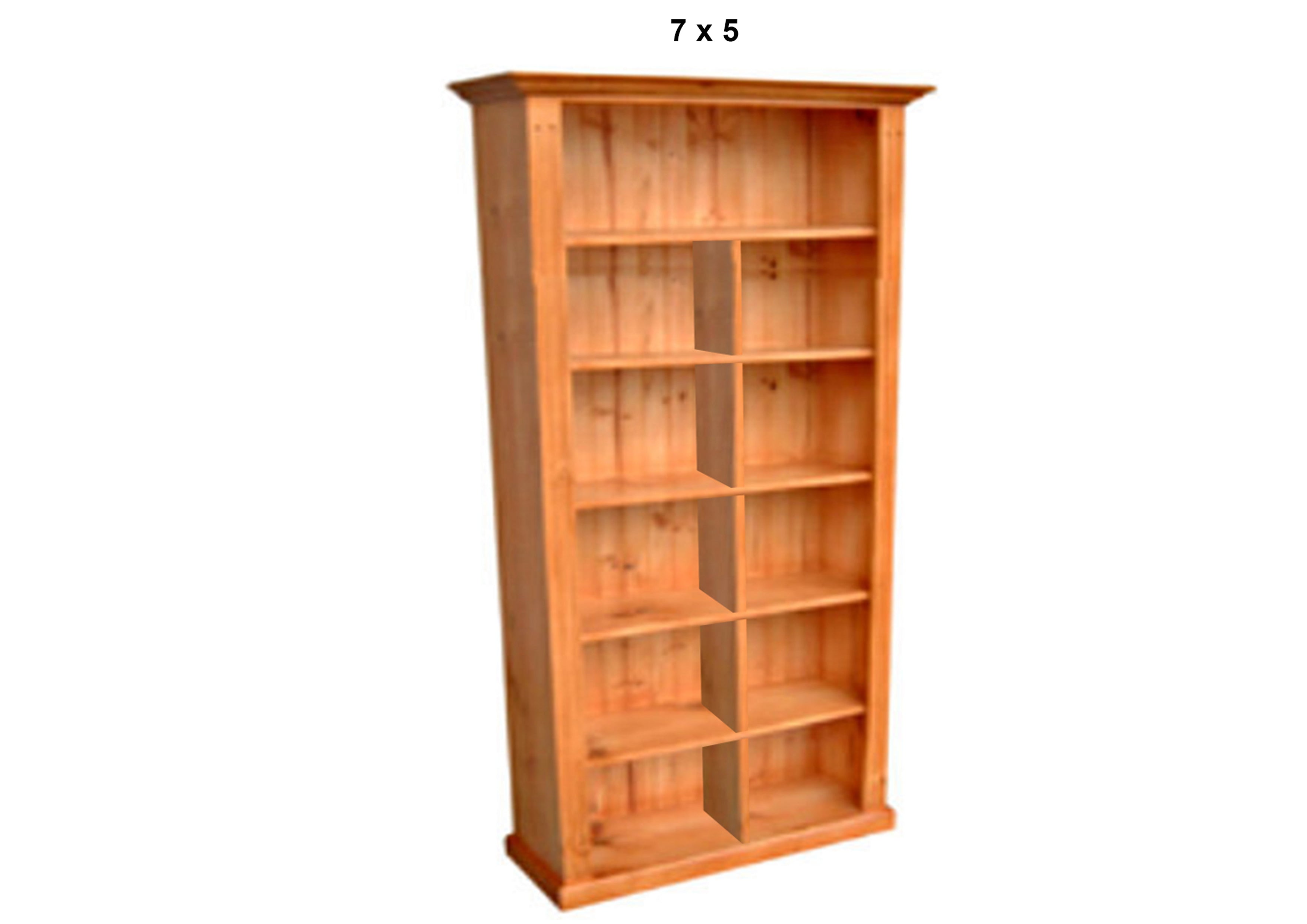 FEDERATION DELUXE (AUSSIE MADE) HIGHLINE BOOKCASE WITH TWIN GROOVED 70MM FACINGS COLLECTION - ASSORTED STAINED COLOURS - STARTING FROM $799