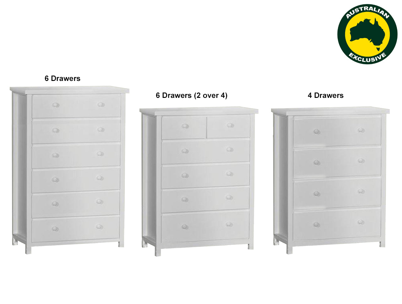 FEDERATION (AUSSIE MADE) TALLBOY COLLECTION - ASSORTED STAINED COLOURS - STARTING FROM $899