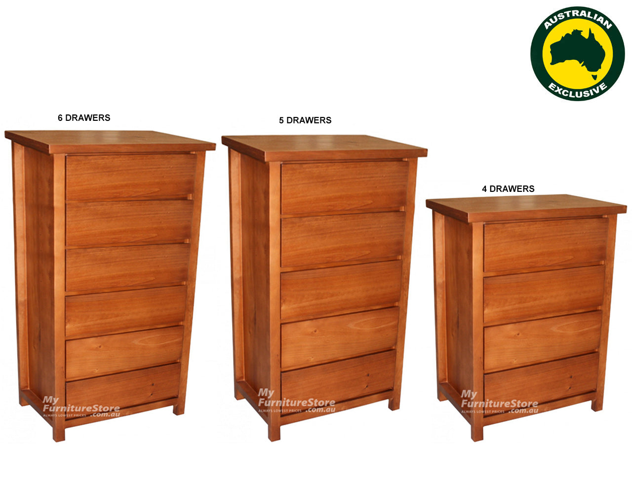 FEDERATION (AUSSIE MADE) NARROWBOY COLLECTION - ASSORTED STAINED COLOURS - STARTING FROM $699
