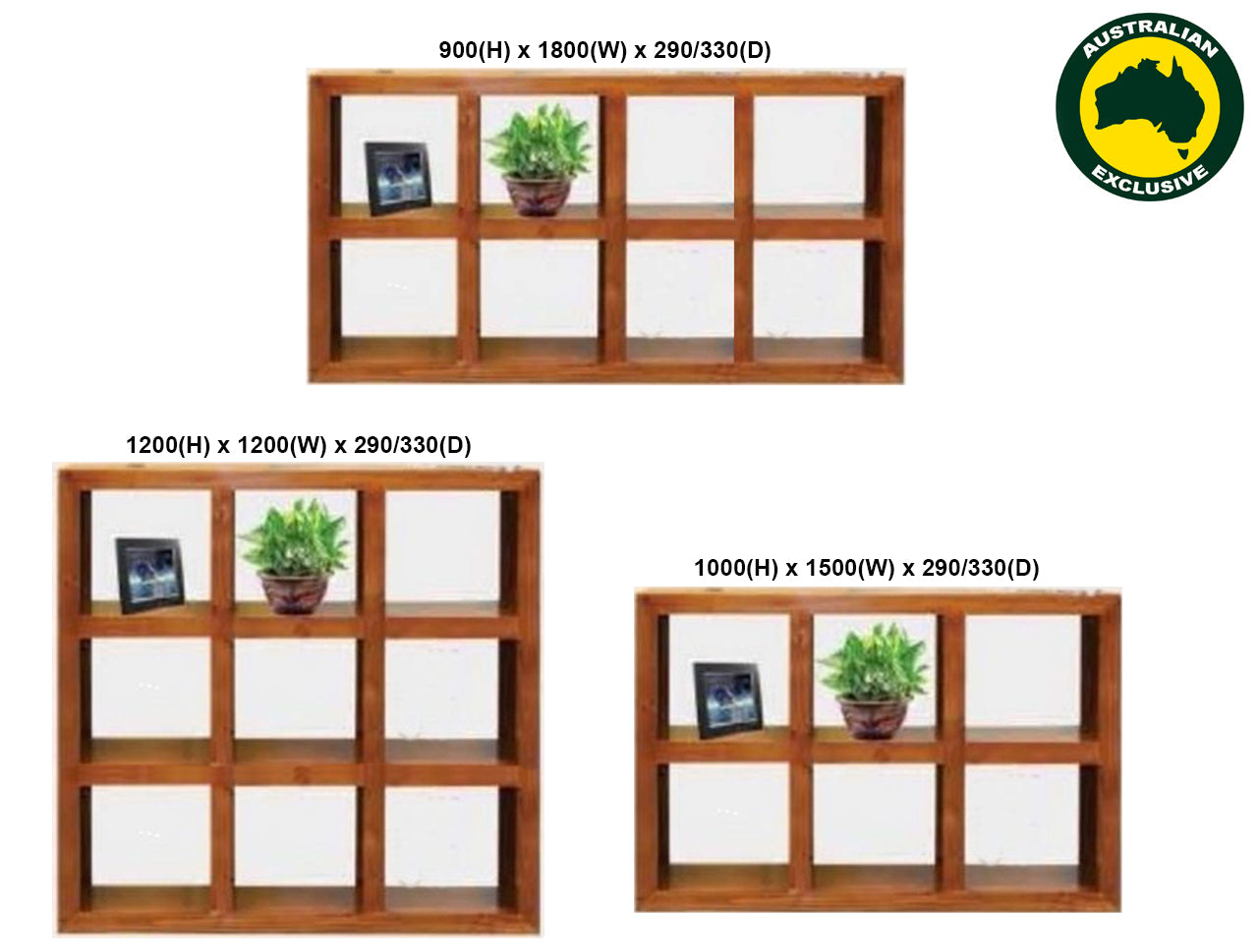 FELICITY (AUSSIE MADE) LOWLINE ROOM DIVIDER COLLECTION - ASSORTED STAINED COLOURS - STARTING FROM $699