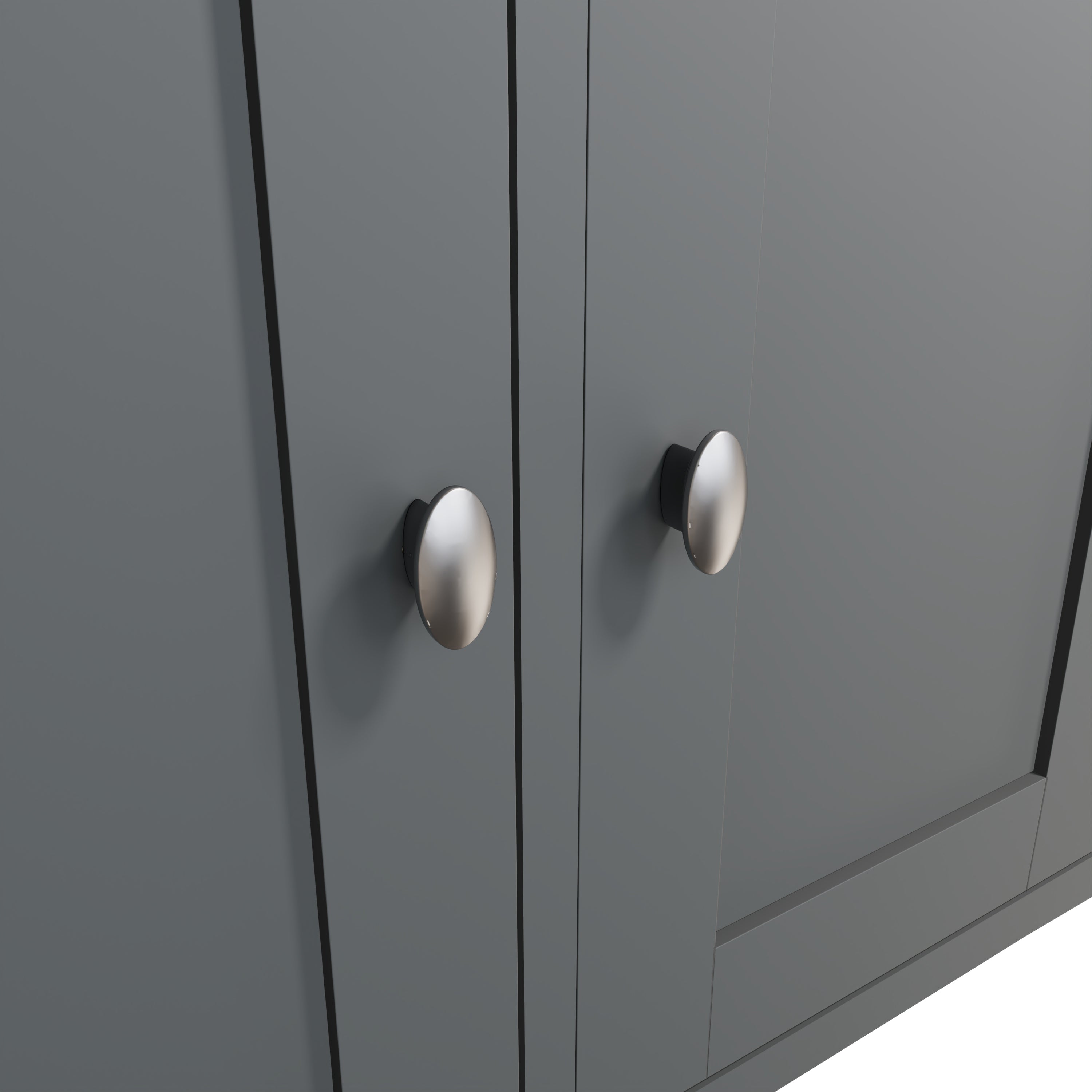 EMMETT (GA-3DS-G) 3 DOOR / 2 DRAWER BUFFET / SIDEBOARD - 850(H) x 1300(W) x 400(D) - GREY / LIGHT OAK (2 TONE)