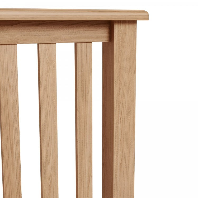DOUBLE OR QUEEN ELEGANCE 4 PIECE TALLBOY OAK BEDROOM SUITE - (7-1-15) - LIGHT OAK