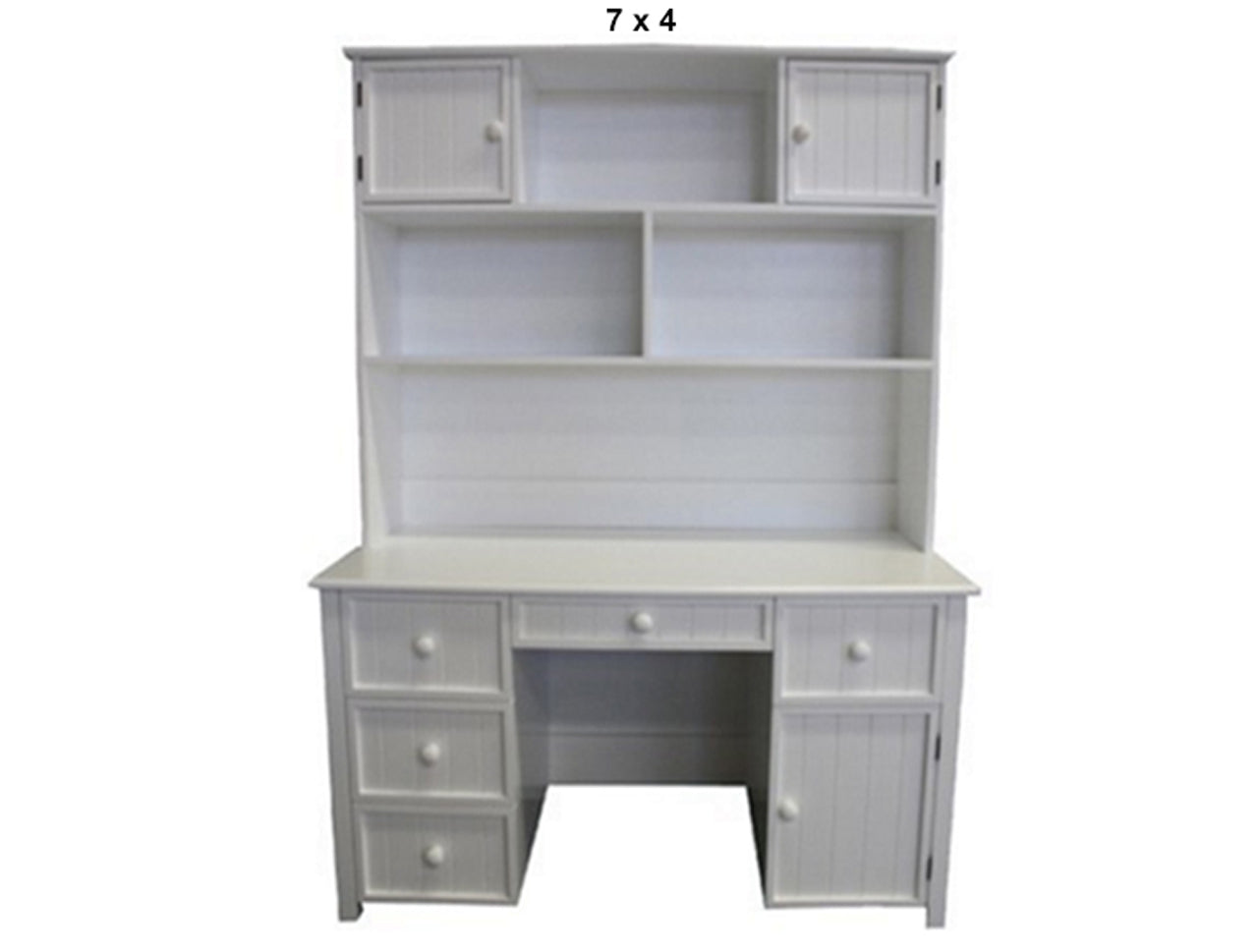 GEORGE (AUSSIE MADE) DESK & HUTCH WITH PICTURE FRAME DRAWER FRONTS COLLECTION - ASSORTED PAINTED COLOURS - STARTING FROM $1699