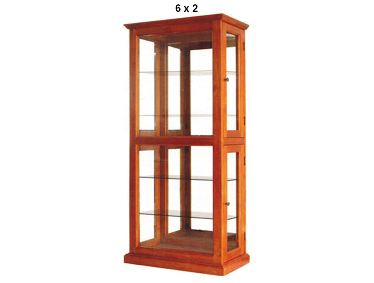 GLORIA (AUSSIE MADE) DISPLAY CABINET WITH MIRRORED BACKING COLLECTION - ASSORTED STAINED COLOURS - STARTING FROM $1299