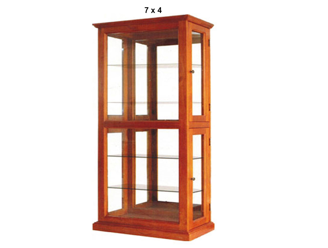 GLORIA (AUSSIE MADE) DISPLAY CABINET WITH MIRRORED BACKING COLLECTION - ASSORTED STAINED COLOURS - STARTING FROM $1299