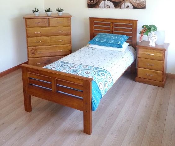 HAVEN KING SINGLE 3 PIECE BEDROOM SUITE (AHV100 / CAV103 / CAV316) - ASSORTED COLORS