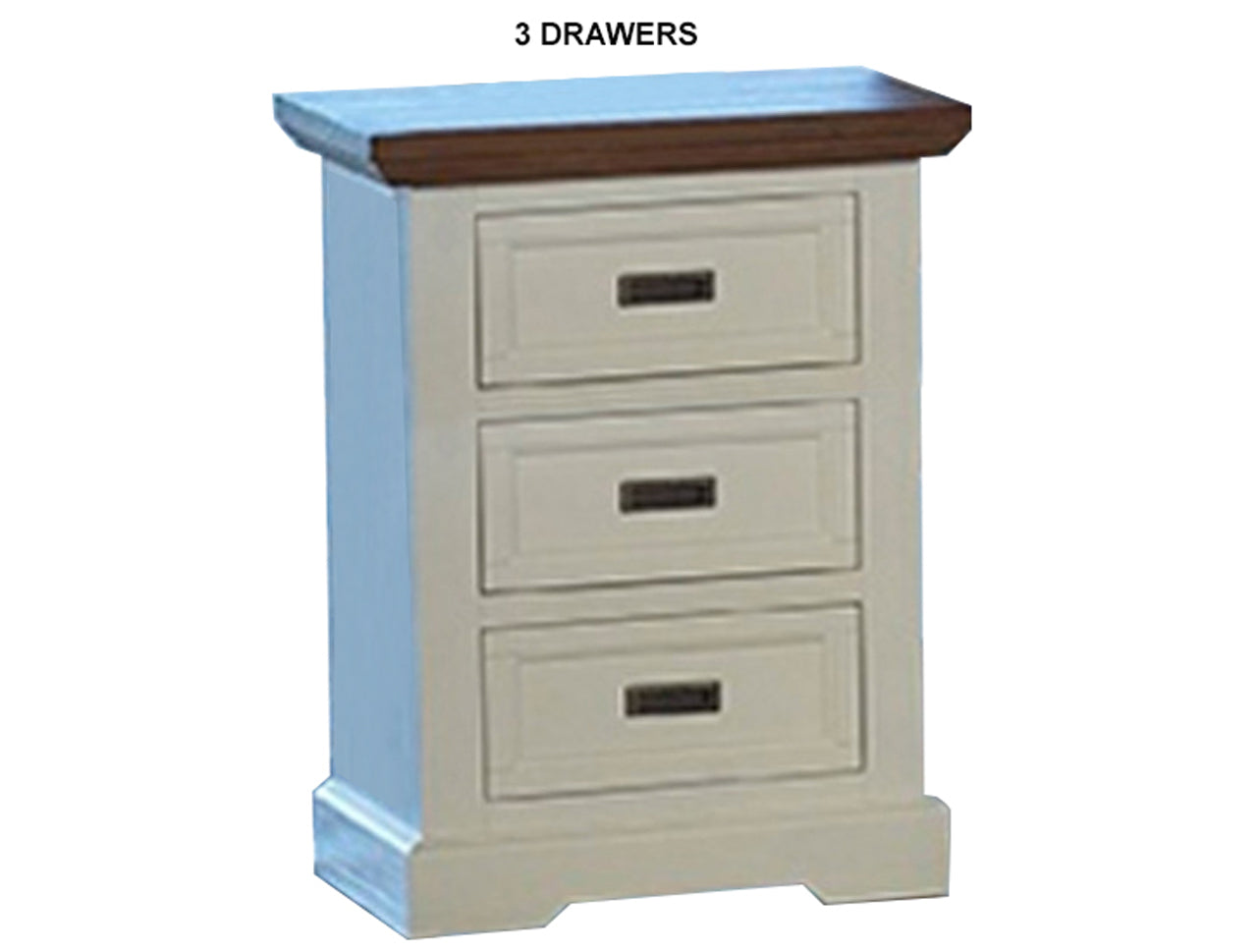 HAMPTONS (AUSSIE MADE) BEDSIDE TABLE COLLECTION - ASSORTED STAINED / PAINTED COLOURS - STARTING FROM $399