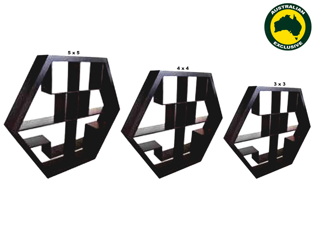 HEXAGON (AUSSIE MADE) LOWLINE ROOM DIVIDER COLLECTION - ASSORTED STAINED COLOURS - STARTING FROM $599