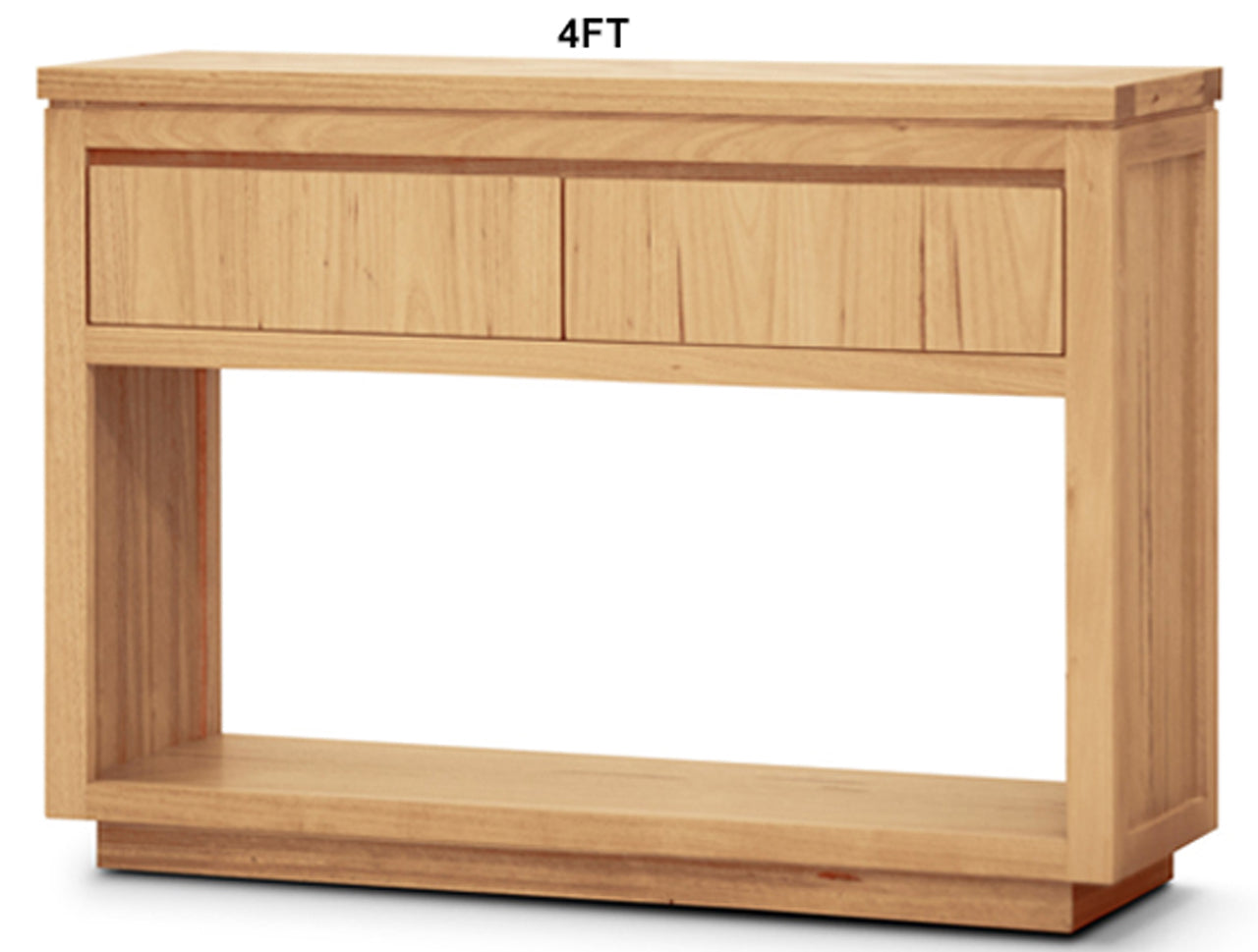 HIGHLAND (AUSSIE MADE) HALL TABLE WITH FLOATING BASE COLLECTION - TASSIE OAK COMBINATION - ASSORTED STAINED COLOURS - STARTING FROM $999