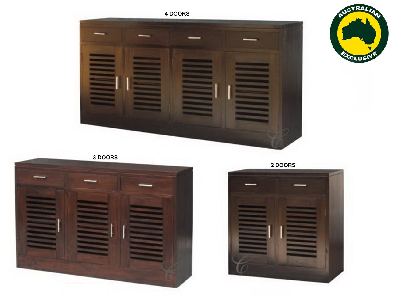HOLLAND (AUSSIE MADE) BUFFET COLLECTION - ASSORTED STAINED COLOURS - STARTING FROM $699