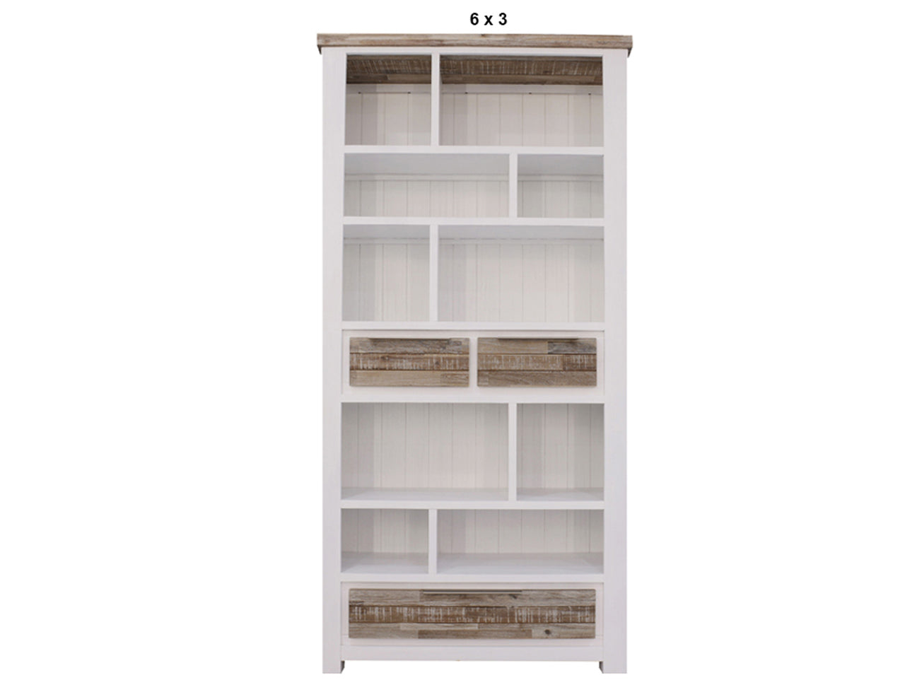 HOMESTEAD (AUSSIE MADE) HIGHLINE BOOKCASE WITH 3 DRAWERS COLLECTION - ASSORTED PAINTED / STAINED COLOURS - STARTING FROM $1399