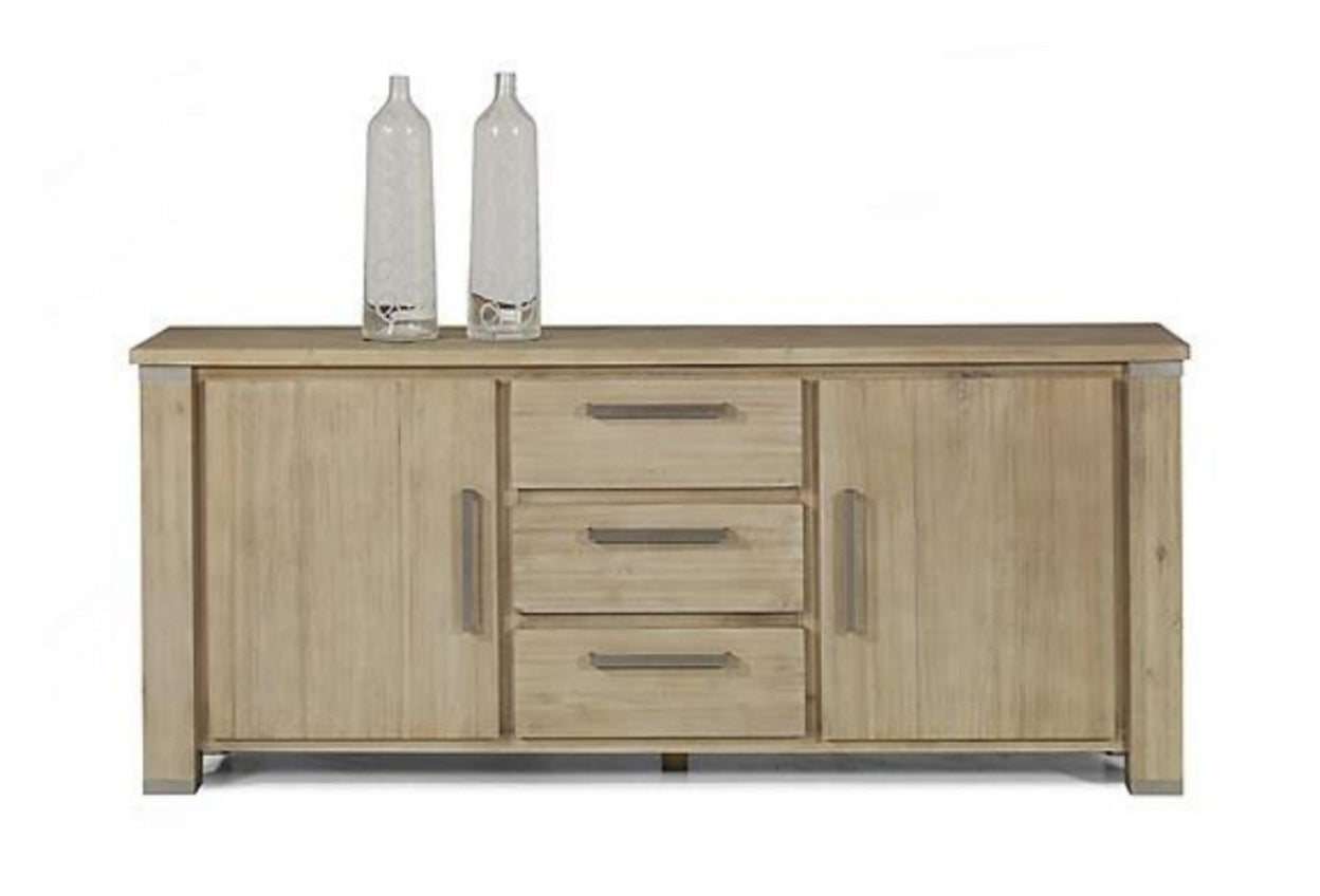 INTRO 2 DOORS, 3 DRAWERS SIDEBOARD-  850(H) X 2000(W) - CARAMEL