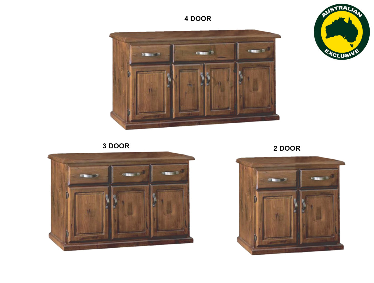 JAMAICA (AUSSIE MADE) BUFFET COLLECTION - ASSORTED STAINED COLOURS - STARTING FROM $699