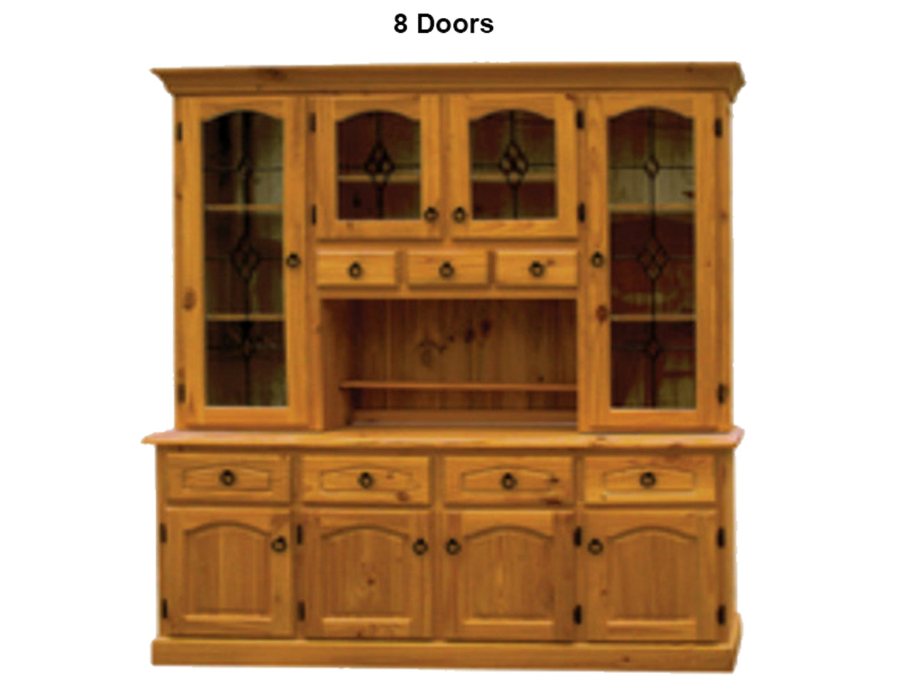 JAMISON (AUSSIE MADE) BUFFET AND HUTCH (NO LEAD LIGHT GLASS) COLLECTION - ASSORTED PAINTED COLOURS - STARTING FROM $1499