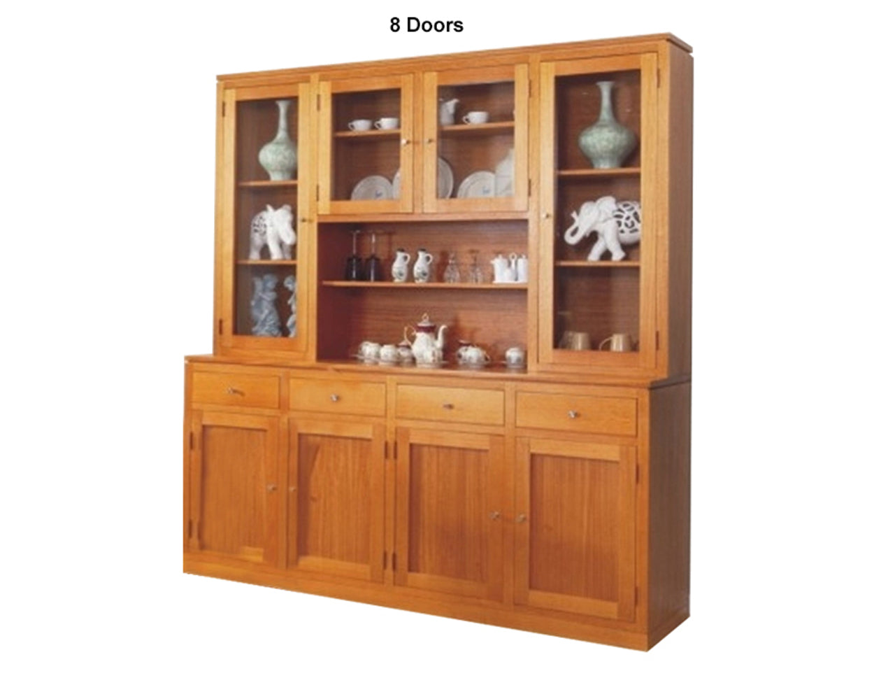 JOE (AUSSIE MADE) BUFFET AND HUTCH COLLECTION - TASSIE OAK COMBINATION - ASSORTED STAINED COLOURS - STARTING FROM $2999