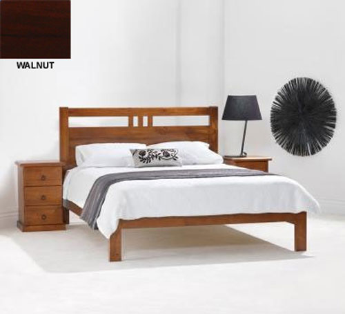 QUEEN TORONTO BED (MODEL 11-1-20-5) - BLACKWOOD OR WALNUT 