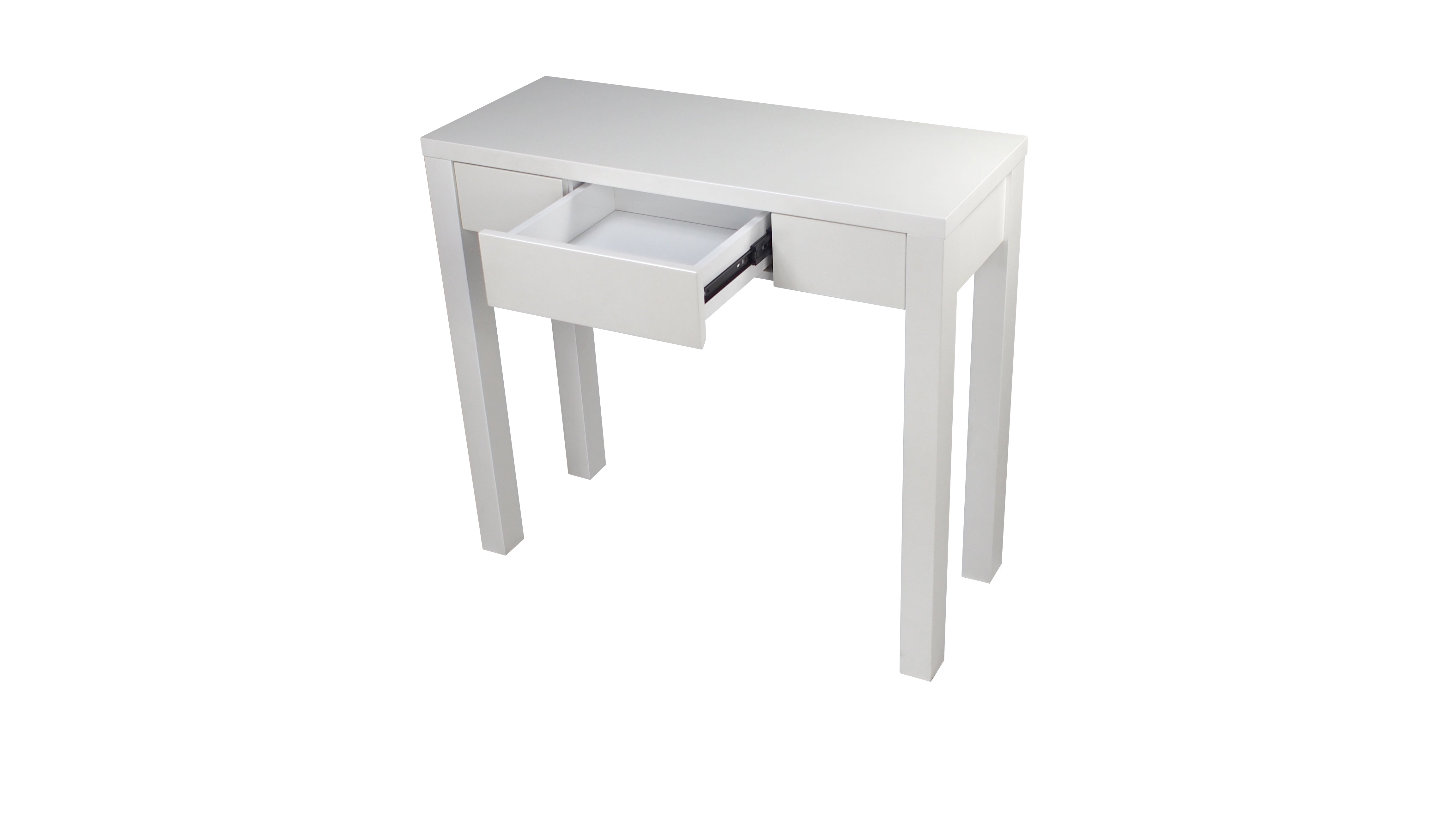 KAREN HALLWAY TABLE - 900(H) X 1000(W) X 400(D) - HIGH GLOSS WHITE
