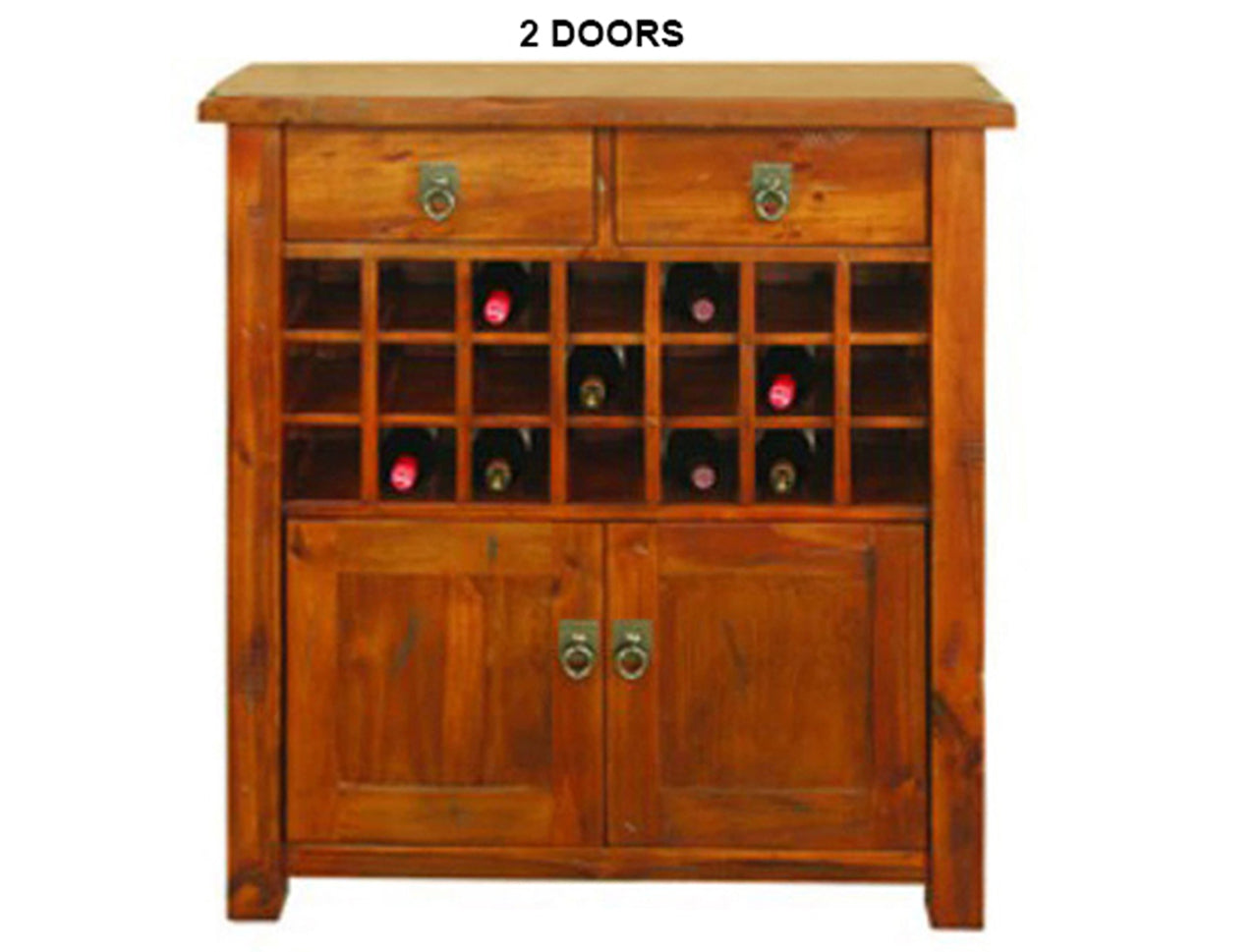 KIMBERLEY (AUSSIE MADE) BUFFET WITH 21 BOTTLE WINE RACK COLLECTION - ASSORTED STAINED COLOURS - STARTING FROM $799