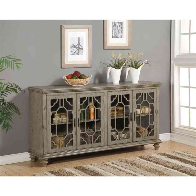 MANLY  (13-15-14-1-3-15) SOLID AMERICAN POPLAR 4 DOOR  BUFFET - 1930(W) - AS PICTURED 