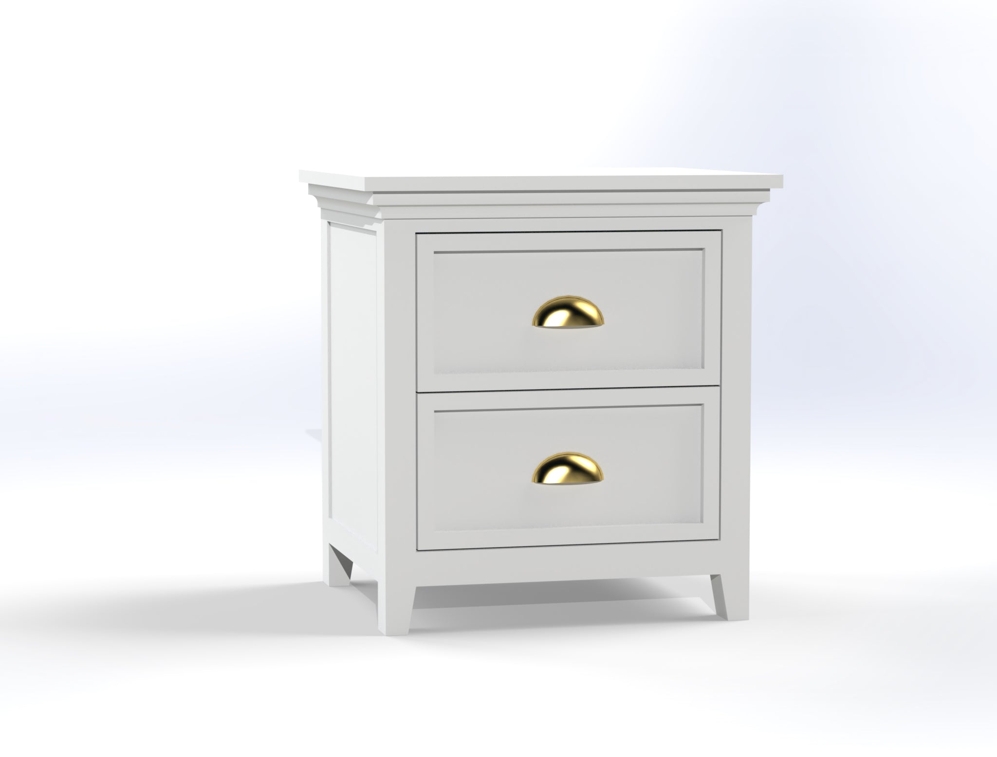DOUBLE OR QUEEN LANGLEY (CUSTOM MADE) 4 PIECE (TALLBOY) BEDROOM SUITE - ASSORTED COLOURS