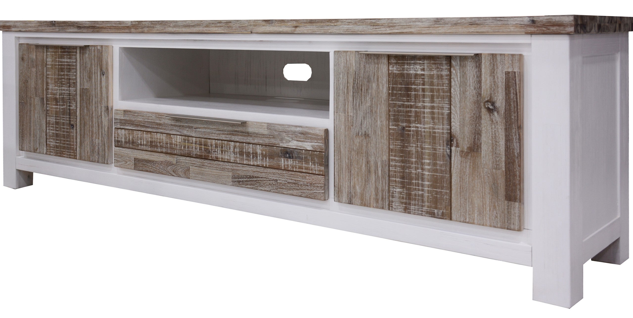 HOMESTEAD TV ENTERTAINMENT UNIT - 2 DOORS / 1 DRAWER / 1 NICHE - 600(H) x 2100(W)