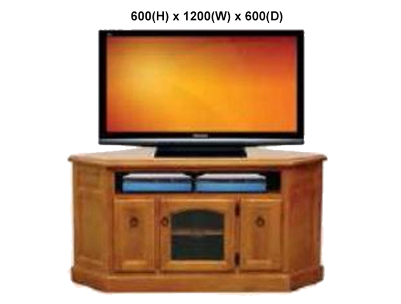 LAWSON (AUSSIE MADE) CORNER TV UNIT WITH TWIN PULL-OUTS COLLECTION - ASSORTED STAINED COLOURS - STARTING FROM $899