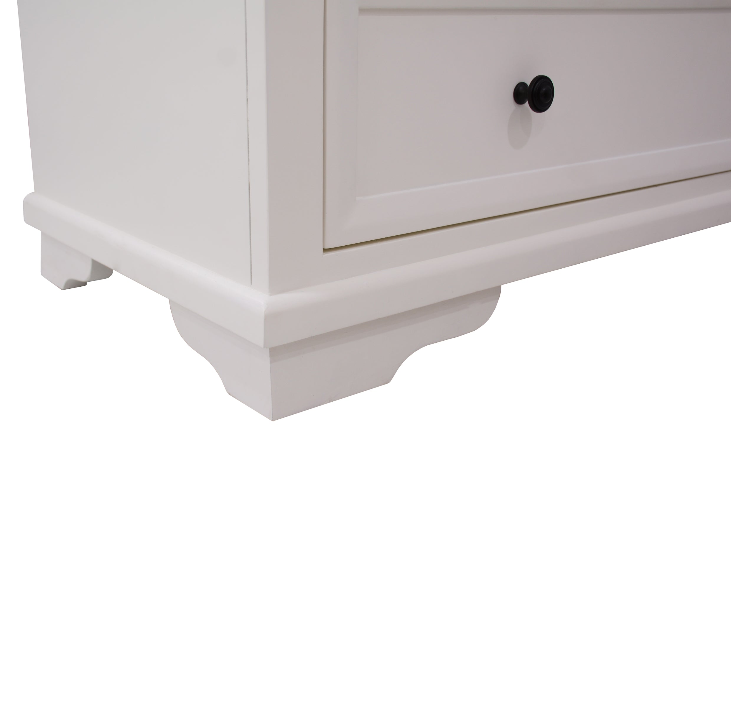 CHANELLE 6 DRAWER TOP SPLIT TALLBOY - 1250(H) x 950(W) - WHITE