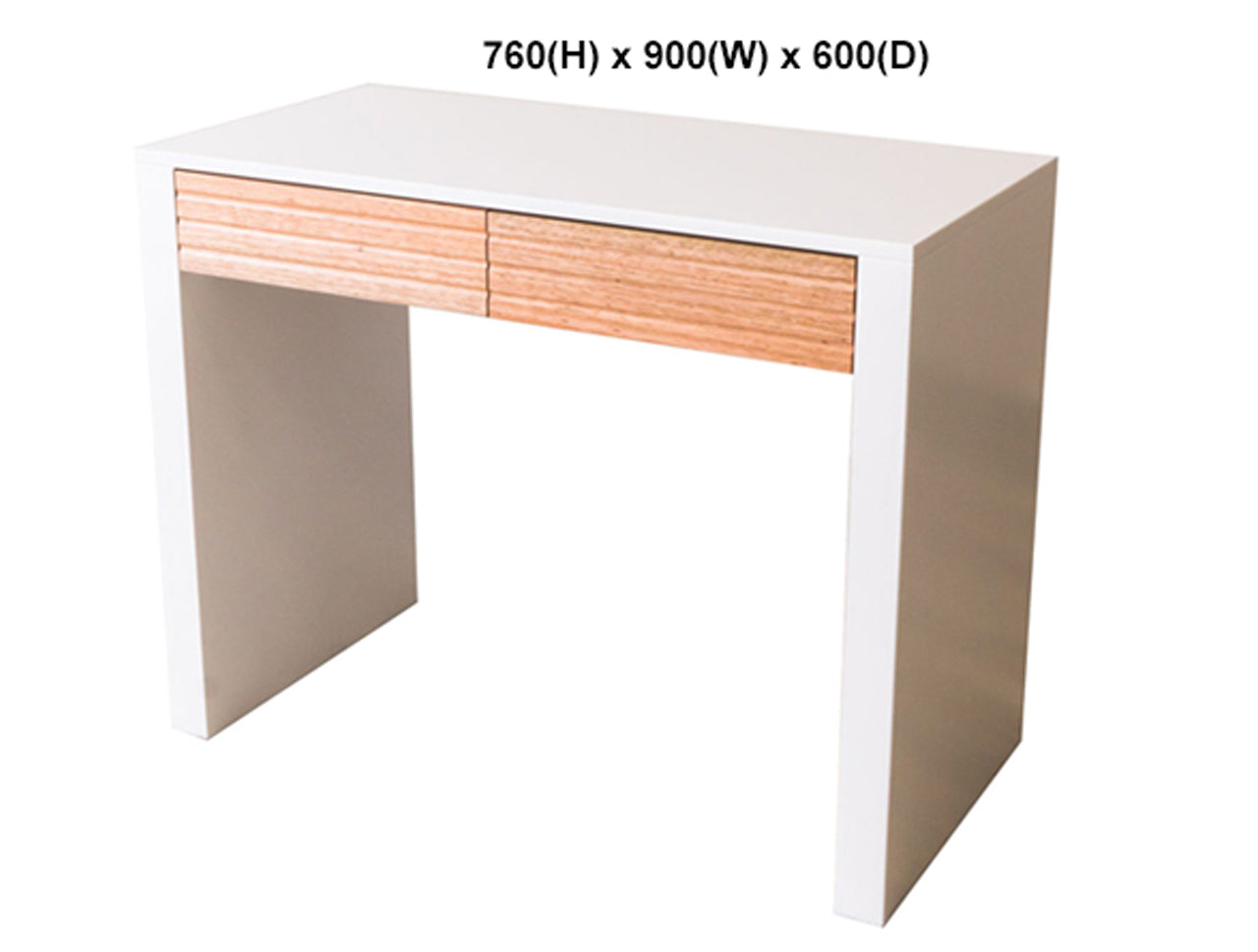 LILY (AUSSIE MADE) DESK (REVERSIBLE) COLLECTION - TASSIE OAK COMBINATION - ASSORTED PAINTED / STAINED COLOURS - STARTING FROM $699