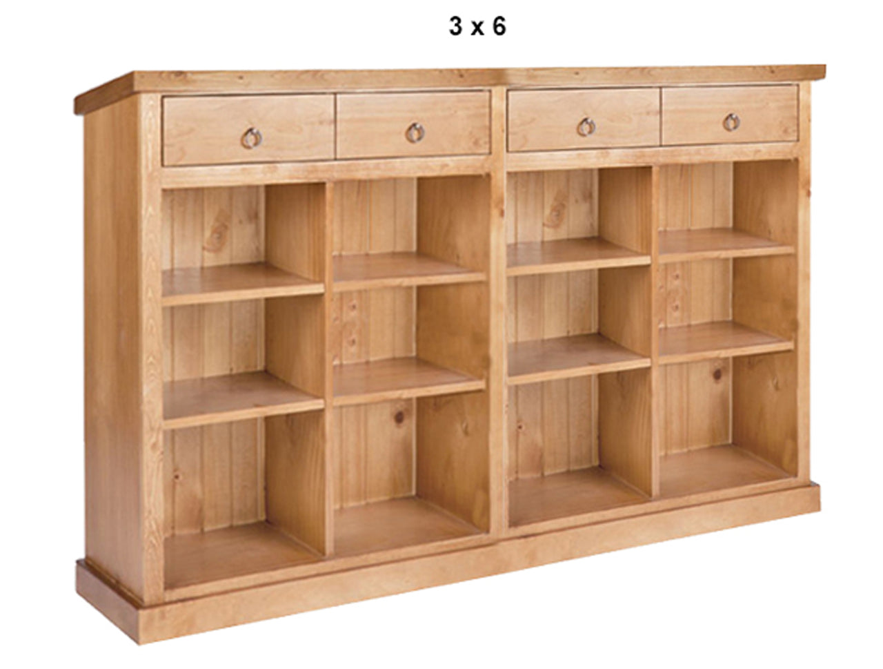 LITHGOW (AUSSIE MADE) LOWLINE BOOKCASE WITH DRAWERS COLLECTION  - ASSORTED STAINED COLOURS - STARTING FROM $999