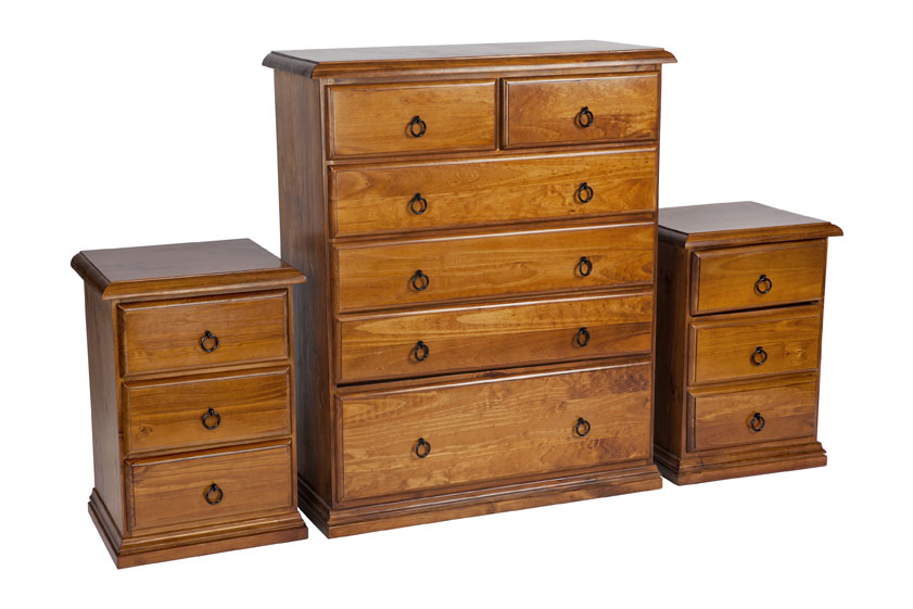 CRONULLA 3 PIECE CHEST SET (3+3+6) - BALTIC (PICTURED) , WALNUT OR GREYWASH