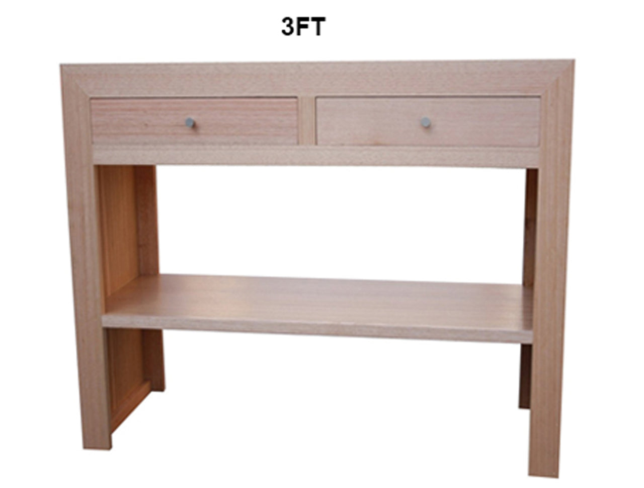 MORGAN (AUSSIE MADE) 2 DOOR CONSOLE TABLE COLLECTION - TASSIE OAK COMBINATION - ASSORTED STAINED COLOURS - STARTING FROM $799