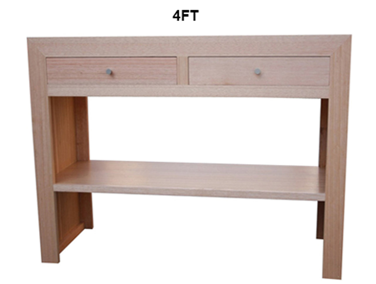 MORGAN (AUSSIE MADE) 2 DOOR CONSOLE TABLE COLLECTION - TASSIE OAK COMBINATION - ASSORTED STAINED COLOURS - STARTING FROM $799