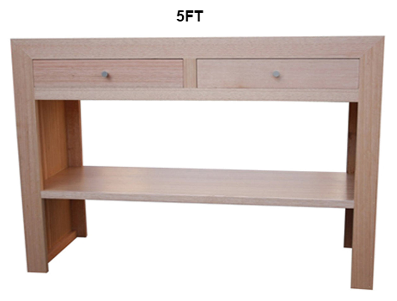MORGAN (AUSSIE MADE) 2 DOOR CONSOLE TABLE COLLECTION - TASSIE OAK COMBINATION - ASSORTED STAINED COLOURS - STARTING FROM $799