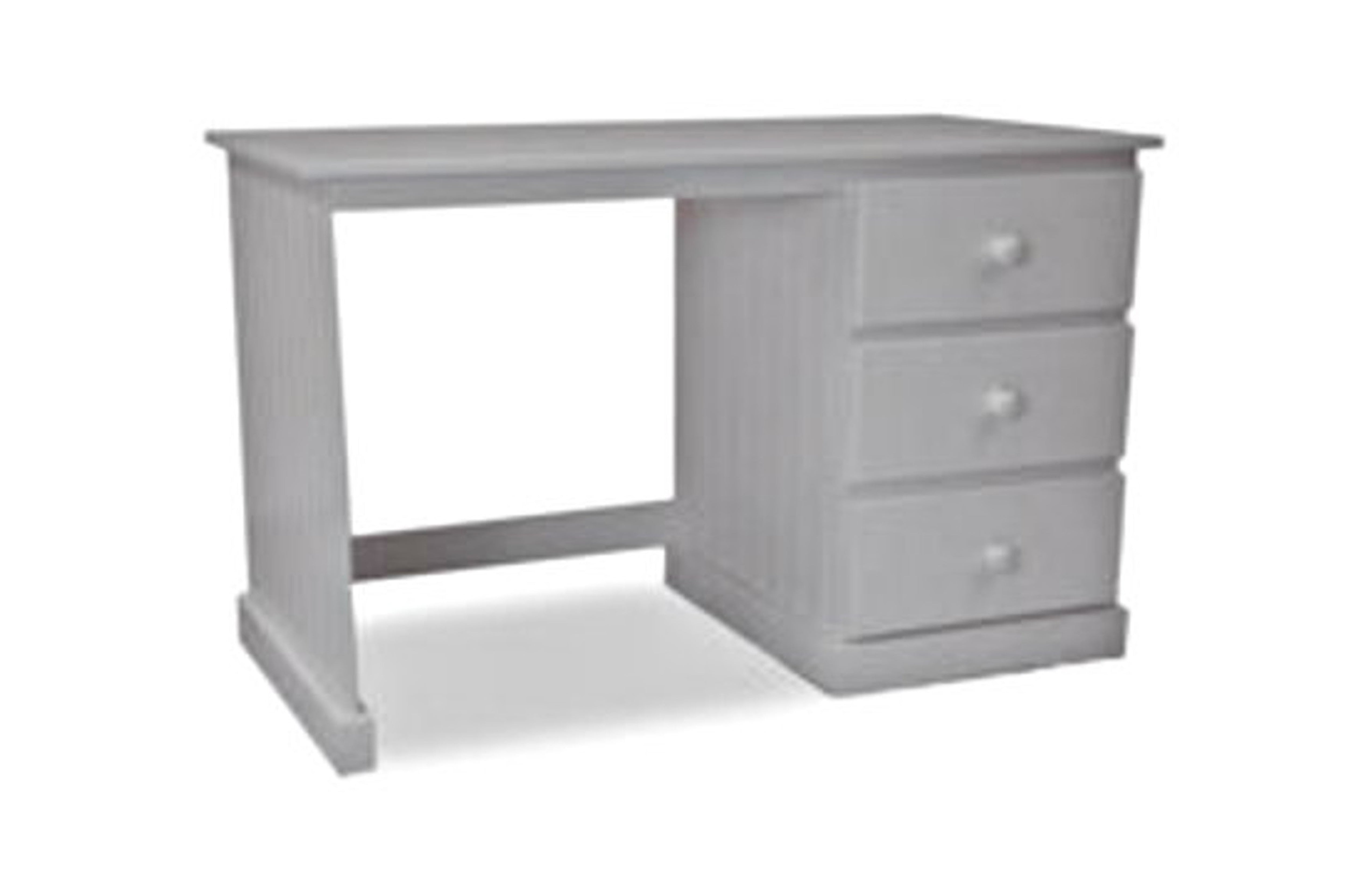 MUDGEE (AUSSIE MADE) DESK (4X2) WITH 3 DRAWERS WITH FOOT REST - 760(H) X 1200(W) X 600(D) - ASSORTED COLOURS