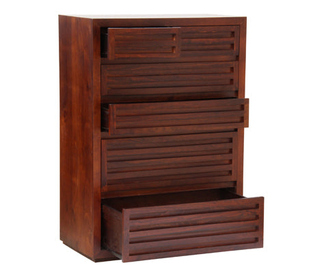 MANLY (AUSSIE MADE) 6 DRAWER TOP SPLIT TALLBOY (M-6TB) - 1200(H) X 850(W) - ASSORTED STAINED COLOURS
