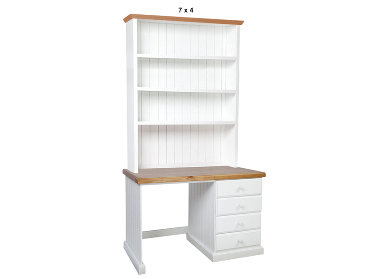 MACQUARIE (AUSSIE MADE) 4 DRAWER DESK + HUTCH COLLECTION - ASSORTED PAINTED / STAINED COLOURS - STARTING FROM $1299