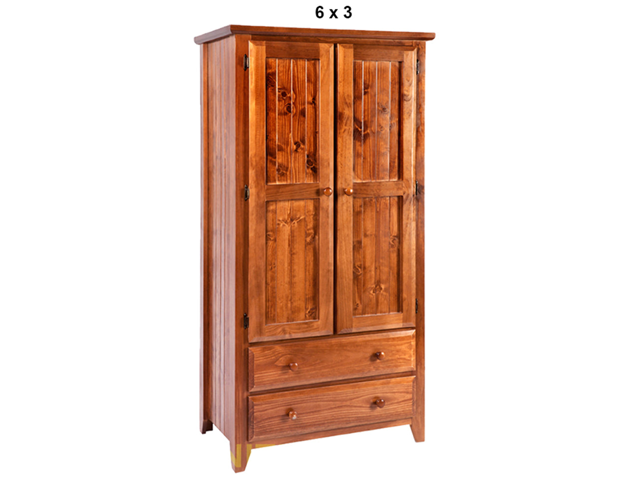 MANILLA (AUSSIE MADE) 2 DOOR / 2 DRAWER WARDROBE COLLECTION - ASSORTED STAINED COLOURS - STARTING FROM $899
