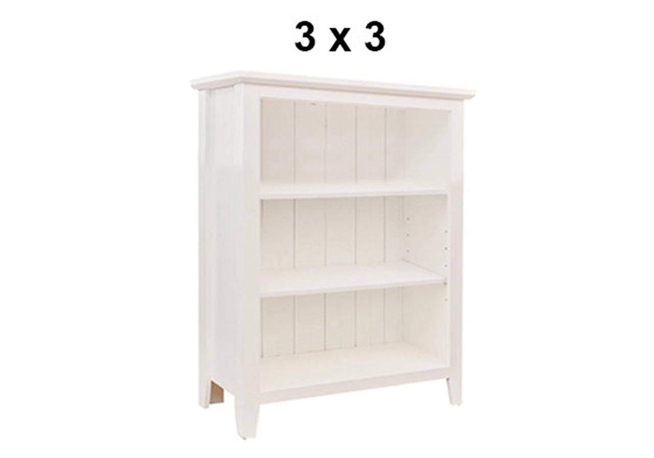 MANILLA (AUSSIE MADE) LOWLINE BOOKCASE COLLECTION - ASSORTED STAINED COLOURS - STARTING FROM $399