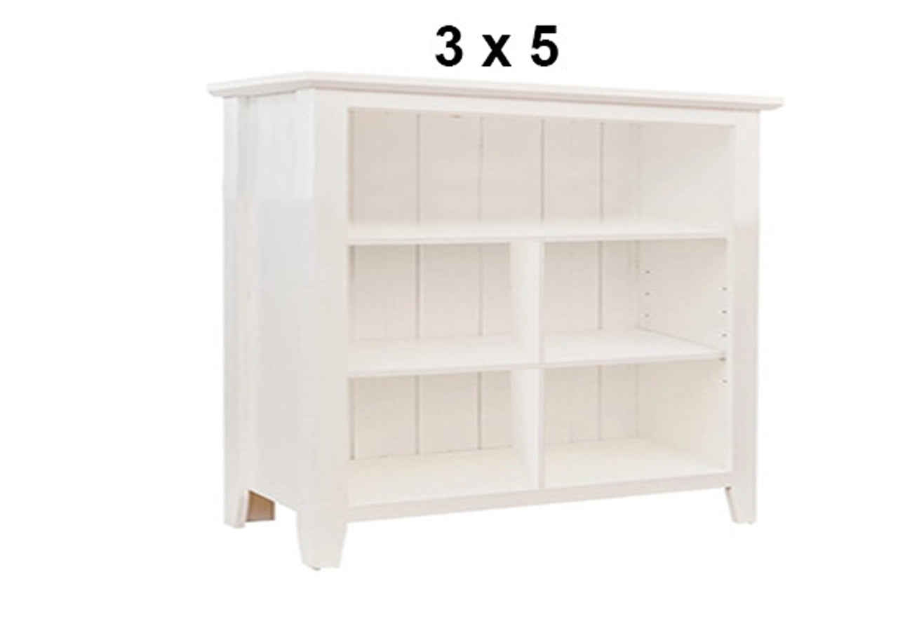 MANILLA (AUSSIE MADE) LOWLINE BOOKCASE COLLECTION - ASSORTED STAINED COLOURS - STARTING FROM $399