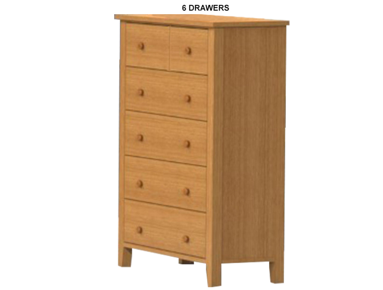 MANILLA (AUSSIE MADE) TALLBOY WITH FLUSH INTENAL DRAWERS COLLECTION - TASSIE OAK COMBINATION - ASSORTED STAINED COLOURS - STARTING FROM $1399
