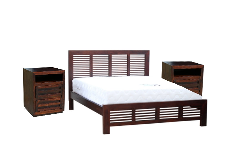 MANLY (AUSSIE MADE) KING 3 PIECE (BEDSIDE) BEDROOM SUITE - BALTIC (#215) , WALNUT (#219) OR GREYWASH (#501)