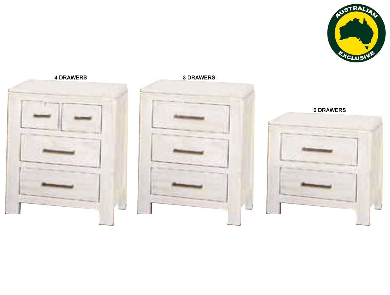 MARION (AUSSIE MADE) BEDSIDE TABLE COLLECTION - ASSORTED PAINTED COLOURS - STARTING FROM $399